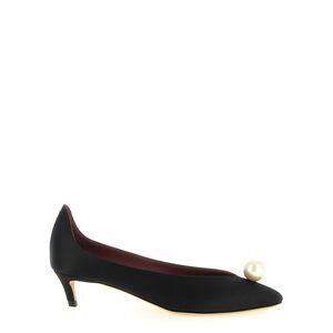 Magda Butrym Black Viscose Mid Heel Women's Pumps